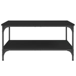 Salongbord Svart 80X80X40 Cm Konstruert Tre