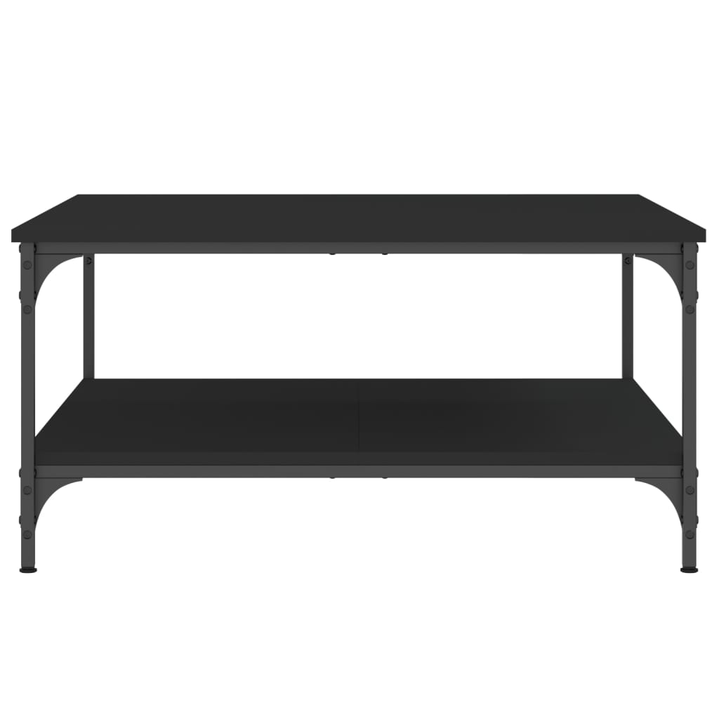 Salongbord Svart 80X80X40 Cm Konstruert Tre