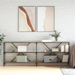 Salongbord Sonoma Eik 200X30X75 Cm Konstruert Tre Og Jern
