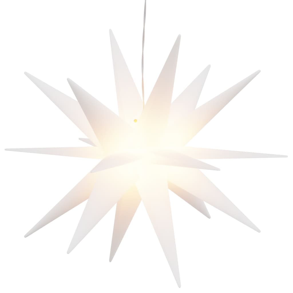 Julelys Med Led 3 Stk Sammenleggbar Hvit 43 Cm