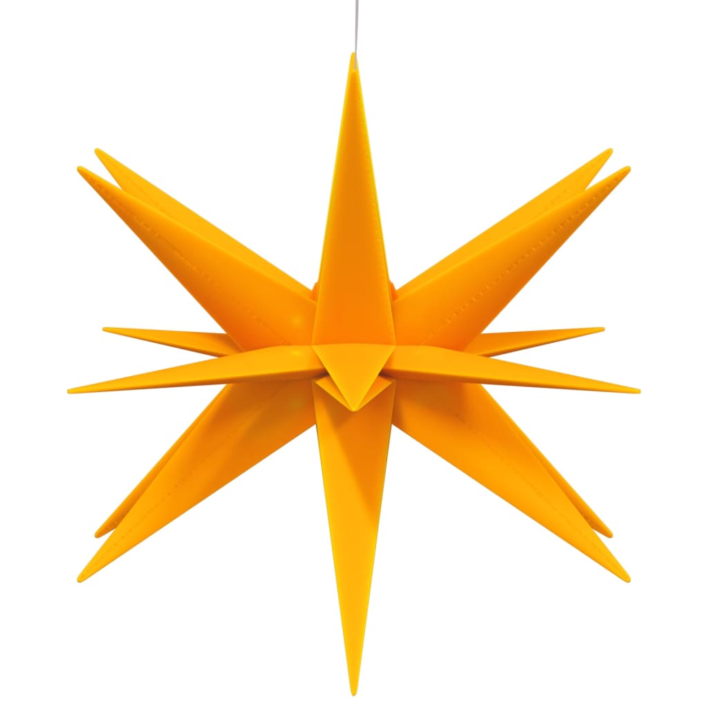 Julelys Med Led 3 Stk Sammenleggbar Gul 43 Cm