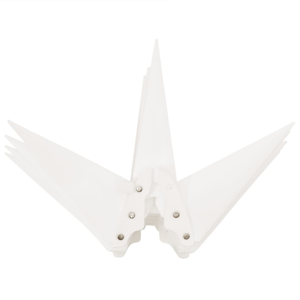 Julelys Med Plugger Og Led 3 Stk Foldbar Hvit 57 Cm