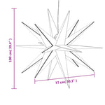 Julelys Med Led 3 Stk Sammenleggbar Rød 100 Cm