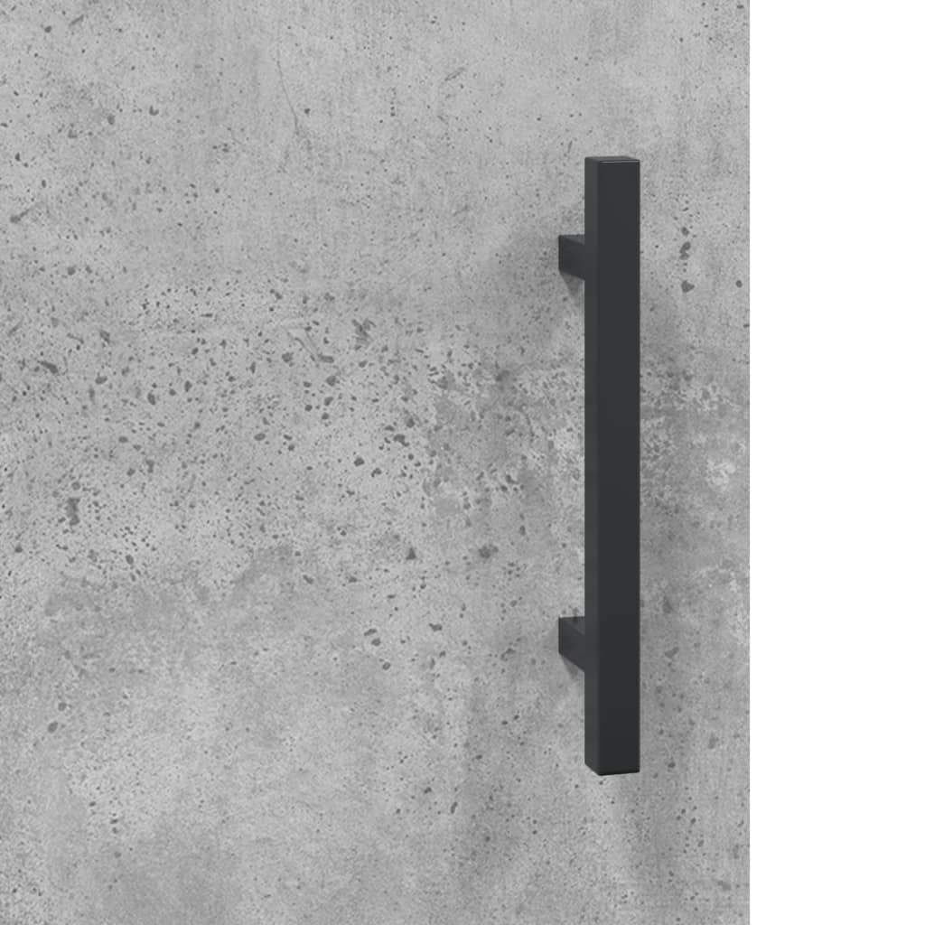 Veggskap Betonggrå 69,5X34X90 Cm