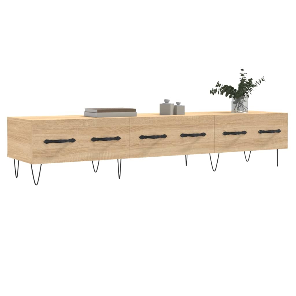 Tv-Benk Sonoma Eik 150X36X30 Cm Konstruert Tre