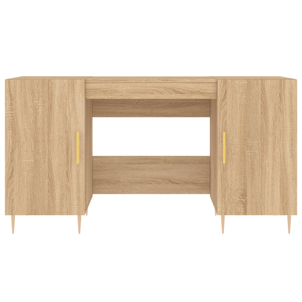 Skrivebord Sonoma Eik 140X50X75 Cm Konstruert Tre