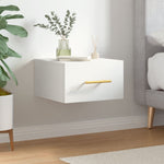 Veggmontert Nattbord Hvit 35X35X20 Cm