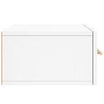 Veggmonterte Nattbord 2 Stk Hvit 35X35X20 Cm