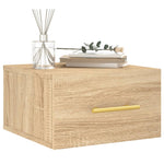 Veggmontert Nattbord Sonoma Eik 35X35X20 Cm