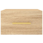 Veggmontert Nattbord Sonoma Eik 35X35X20 Cm