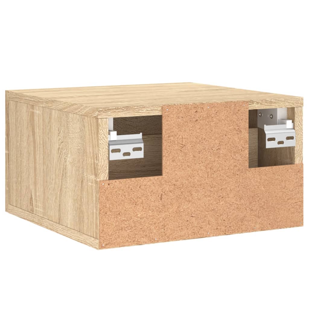 Veggmontert Nattbord Sonoma Eik 35X35X20 Cm