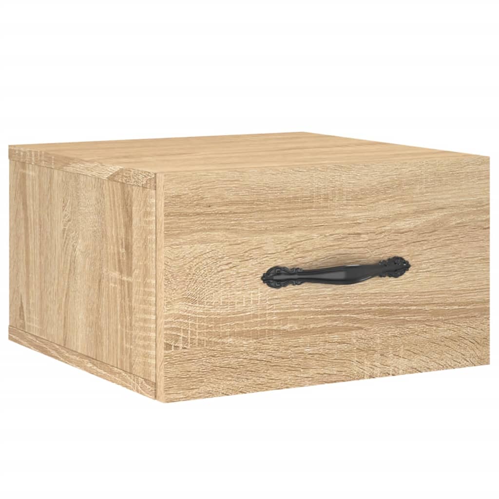 Veggmontert Nattbord Sonoma Eik 35X35X20 Cm