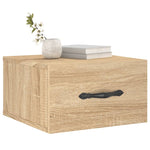 Veggmontert Nattbord Sonoma Eik 35X35X20 Cm