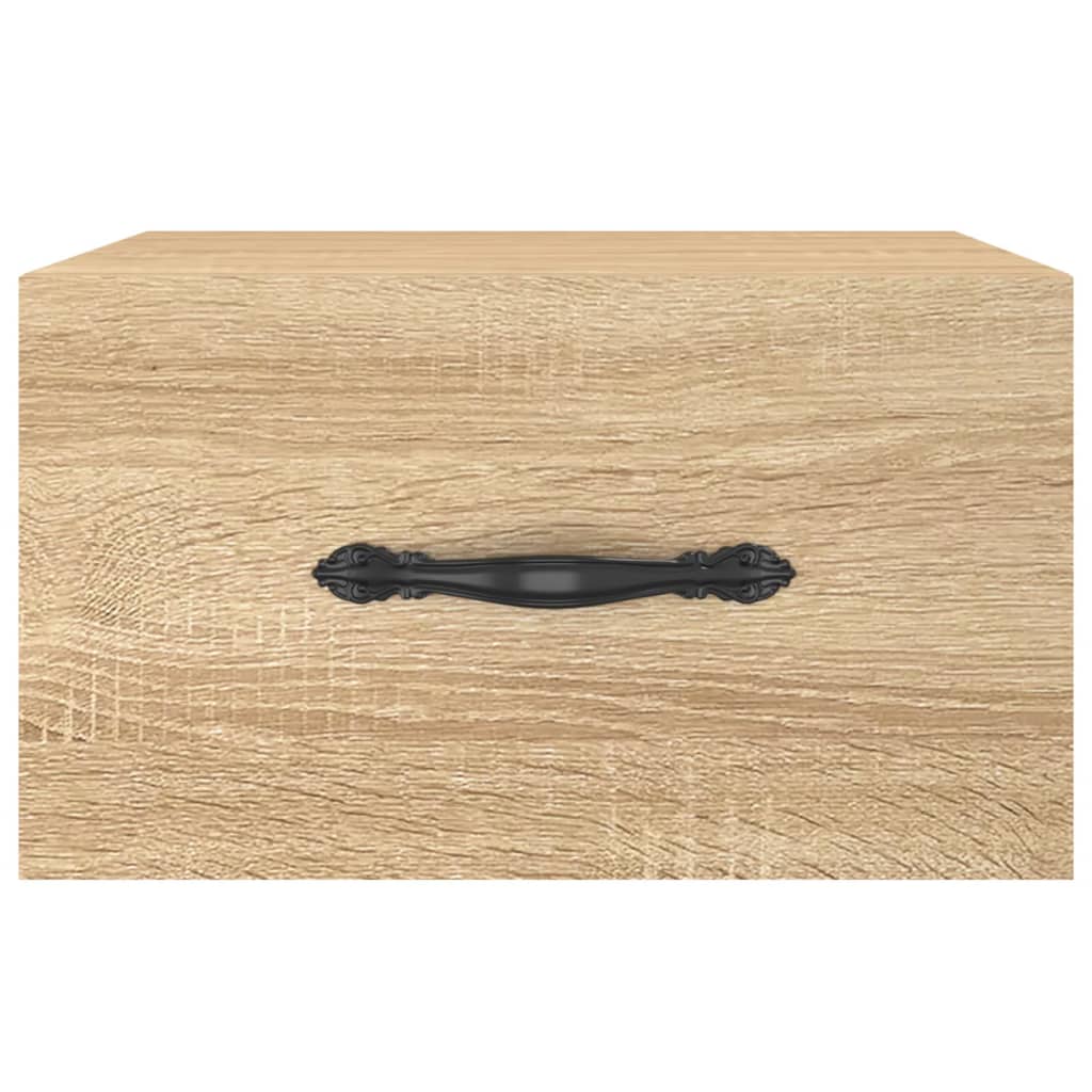 Veggmontert Nattbord Sonoma Eik 35X35X20 Cm