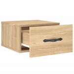 Veggmontert Nattbord Sonoma Eik 35X35X20 Cm