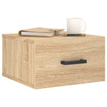 Veggmontert Nattbord Sonoma Eik 35X35X20 Cm