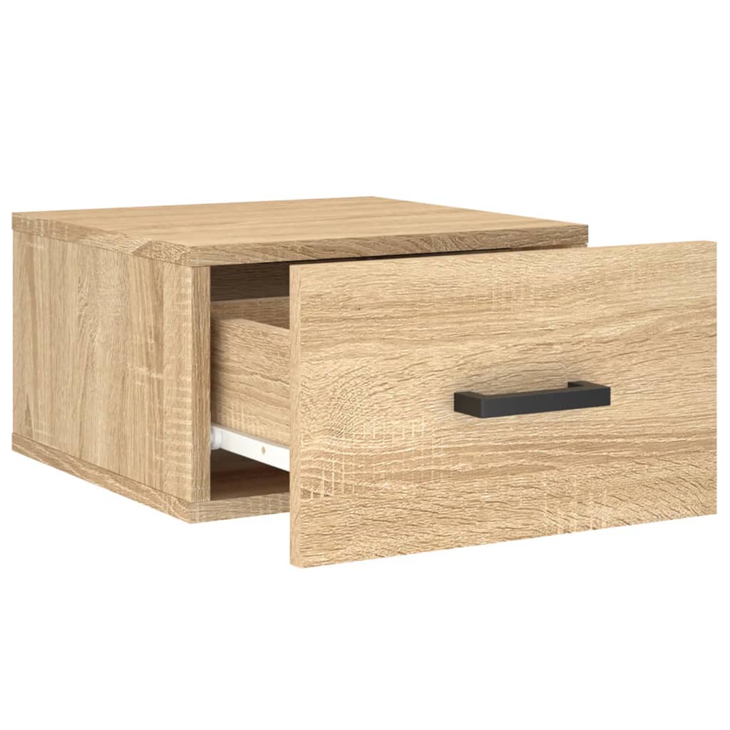 Veggmontert Nattbord Sonoma Eik 35X35X20 Cm