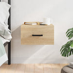 Veggmontert Nattbord Sonoma Eik 35X35X20 Cm