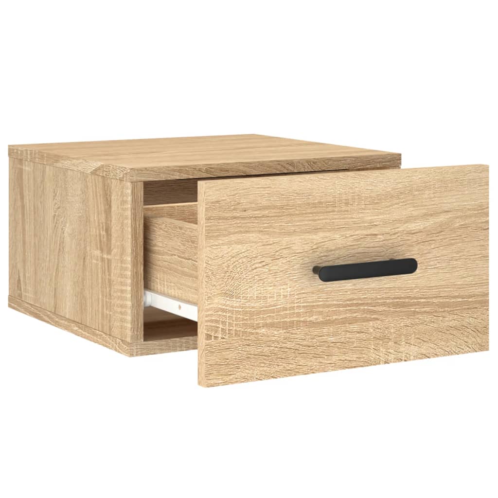 Veggmontert Nattbord Sonoma Eik 35X35X20 Cm
