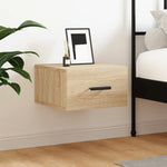 Veggmontert Nattbord Sonoma Eik 35X35X20 Cm