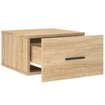 Veggmontert Nattbord Sonoma Eik 35X35X20 Cm