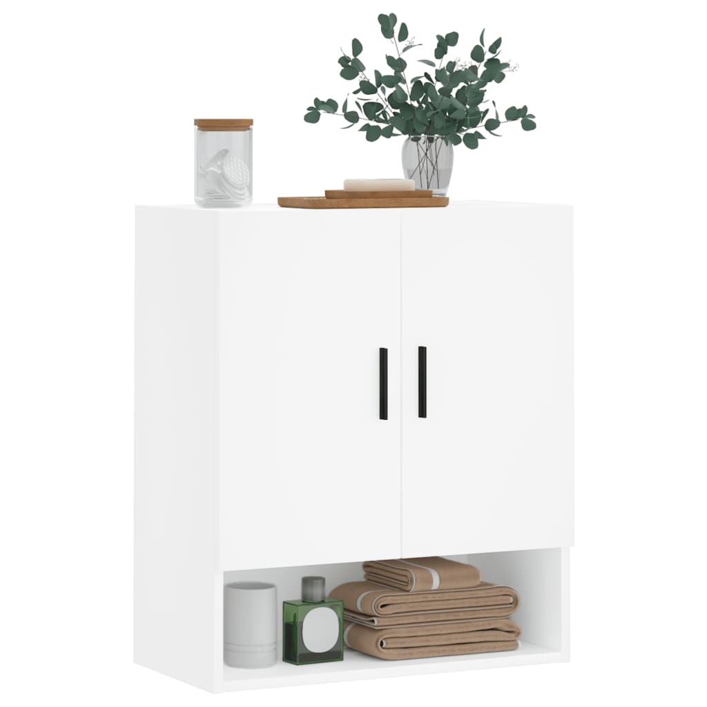 Veggskap Hvit 60X31X70 Cm Konstruert Tre