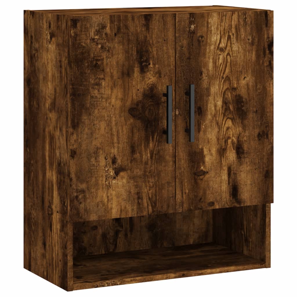 Veggskap Røkt Eik 60X31X70 Cm Konstruert Tre