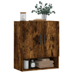 Veggskap Røkt Eik 60X31X70 Cm Konstruert Tre