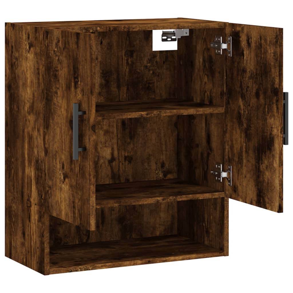 Veggskap Røkt Eik 60X31X70 Cm Konstruert Tre