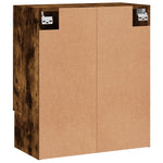 Veggskap Røkt Eik 60X31X70 Cm Konstruert Tre