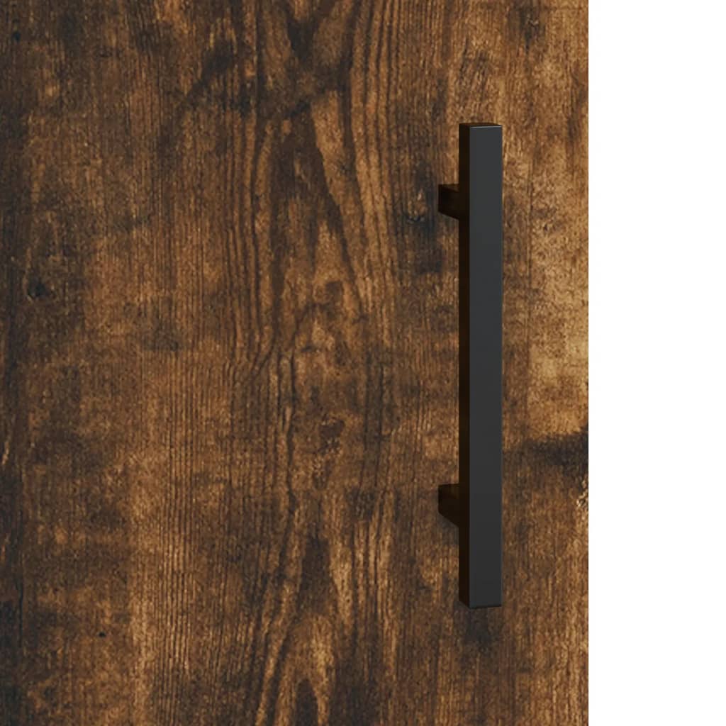 Veggskap Røkt Eik 60X31X70 Cm Konstruert Tre