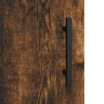 Veggskap Røkt Eik 60X31X70 Cm Konstruert Tre
