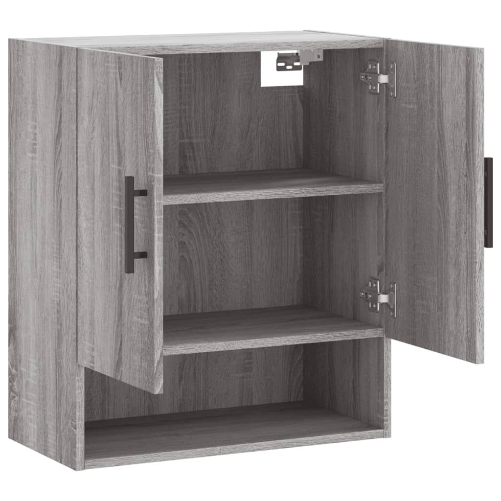 Veggskap Grå Sonoma 60X31X70 Cm Konstruert Tre