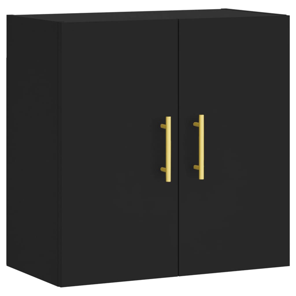 Veggskap Svart 60X31X60 Cm Konstruert Tre