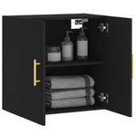 Veggskap Svart 60X31X60 Cm Konstruert Tre