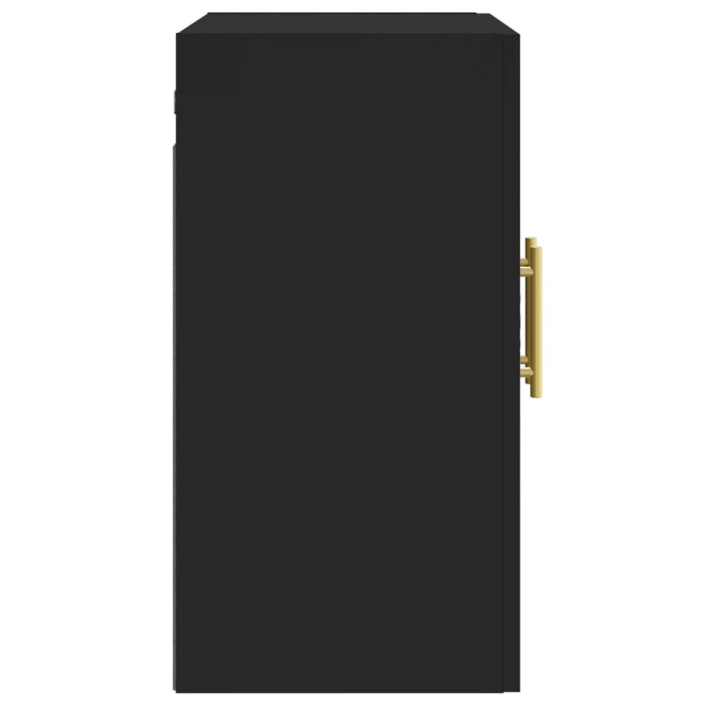 Veggskap Svart 60X31X60 Cm Konstruert Tre