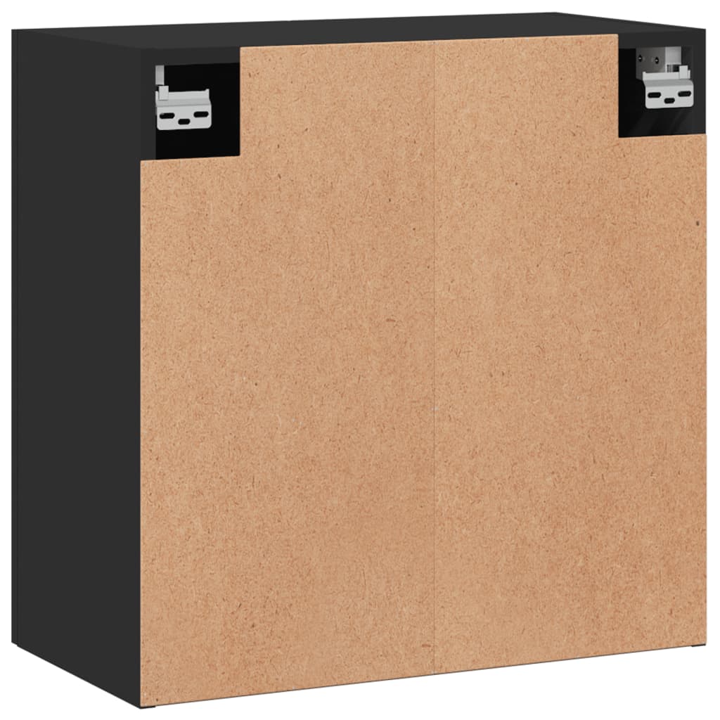 Veggskap Svart 60X31X60 Cm Konstruert Tre