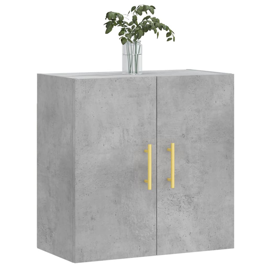 Veggskap Betonggrå 60X31X60 Cm Konstruert Tre