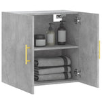 Veggskap Betonggrå 60X31X60 Cm Konstruert Tre