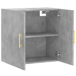 Veggskap Betonggrå 60X31X60 Cm Konstruert Tre