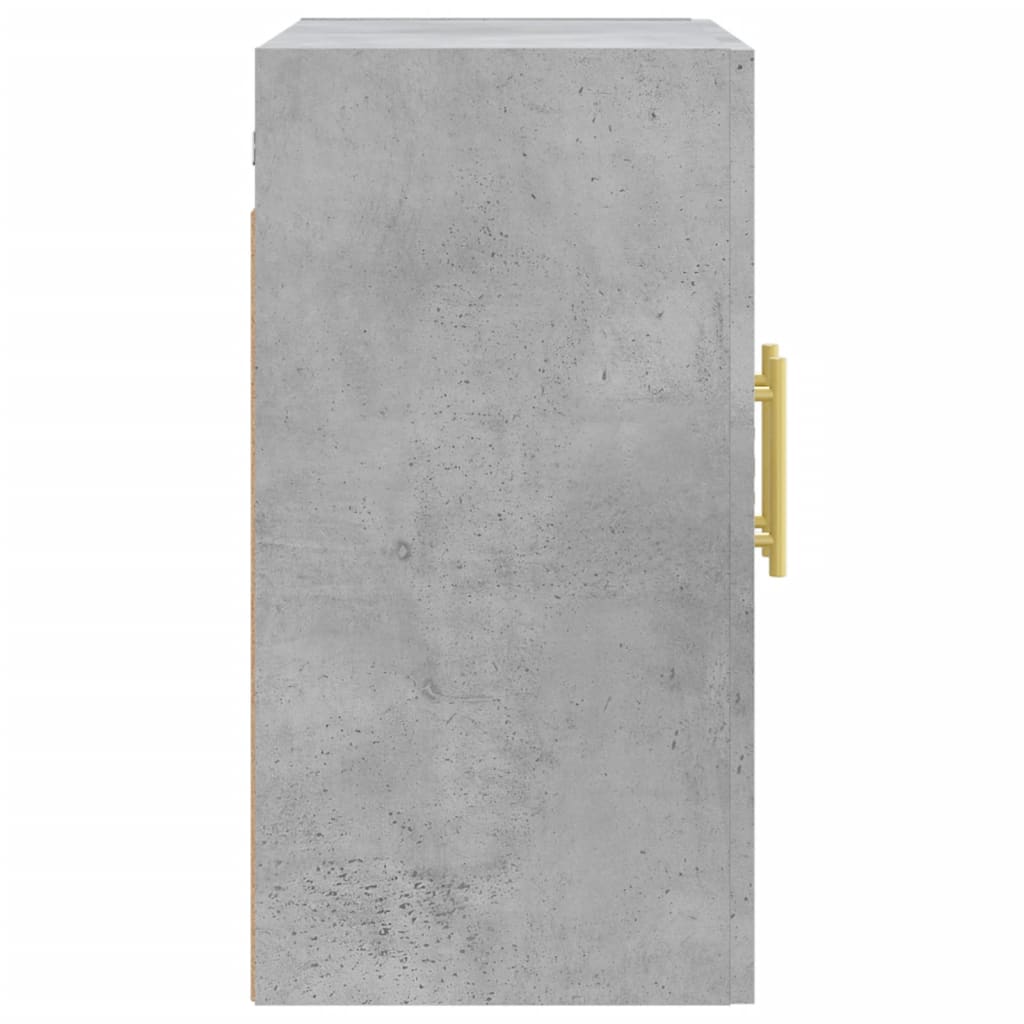 Veggskap Betonggrå 60X31X60 Cm Konstruert Tre