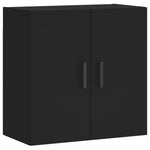 Veggskap Svart 60X31X60 Cm Konstruert Tre