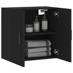 Veggskap Svart 60X31X60 Cm Konstruert Tre