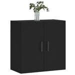 Veggskap Svart 60X31X60 Cm Konstruert Tre