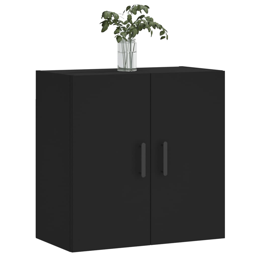 Veggskap Svart 60X31X60 Cm Konstruert Tre