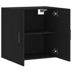 Veggskap Svart 60X31X60 Cm Konstruert Tre