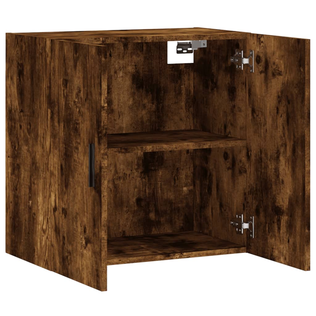 Veggskap Røkt Eik 60X31X60 Cm Konstruert Tre