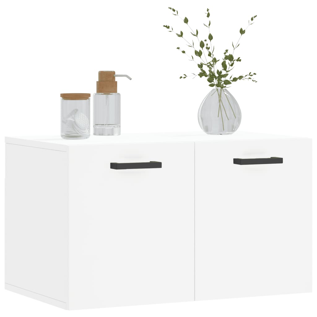 Veggskap Hvit 60X36,5X35 Cm Konstruert Tre