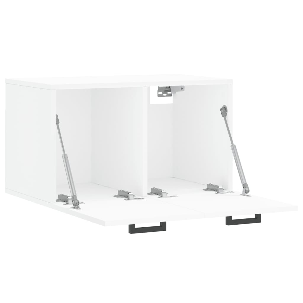 Veggskap Hvit 60X36,5X35 Cm Konstruert Tre