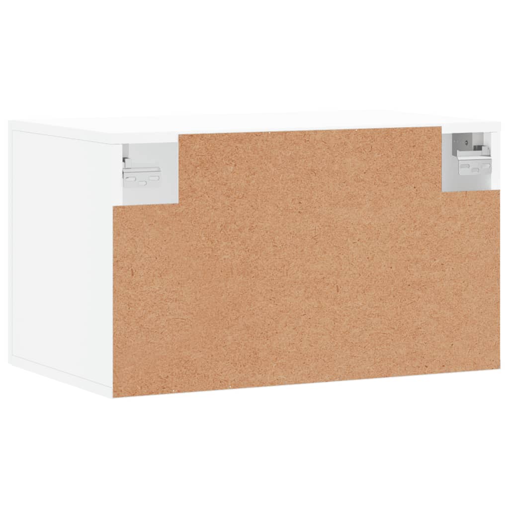 Veggskap Hvit 60X36,5X35 Cm Konstruert Tre
